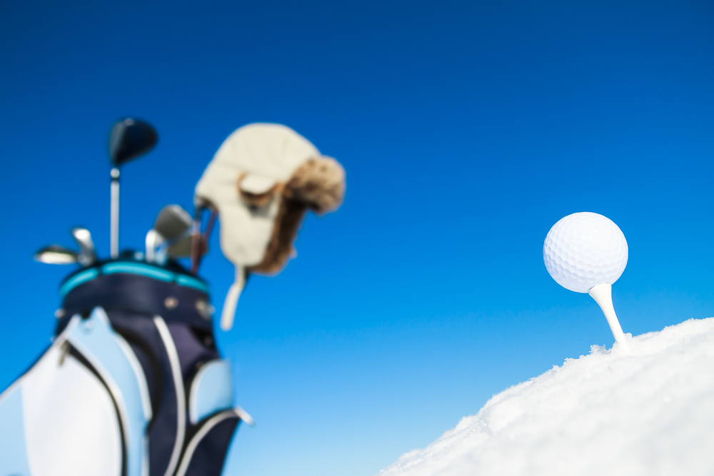 冬ゴルフの防寒対策：頭