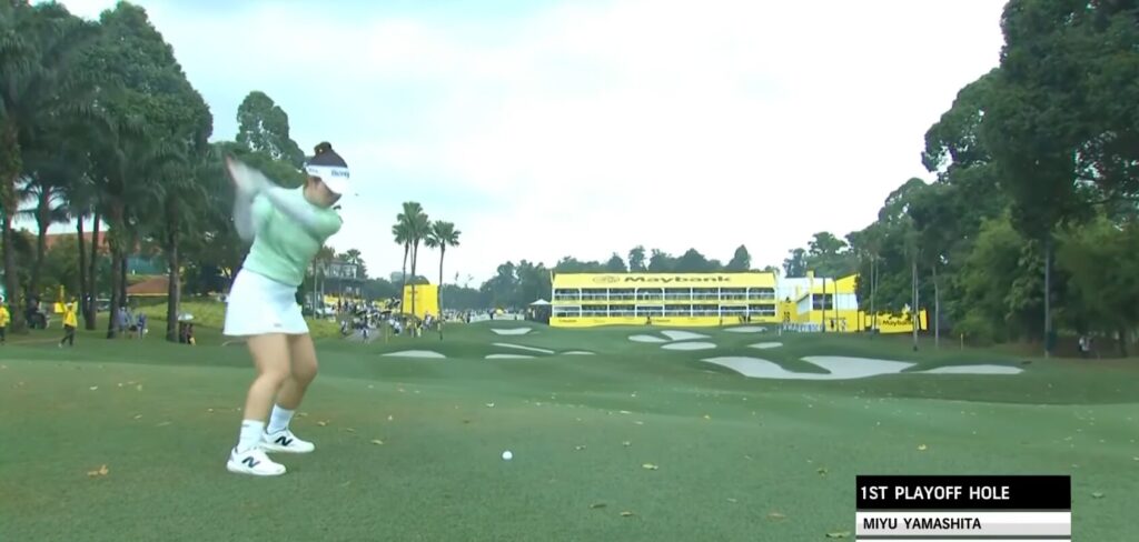 【山下 美夢有 スイング動画】優勝トーナメントツアーハイライト