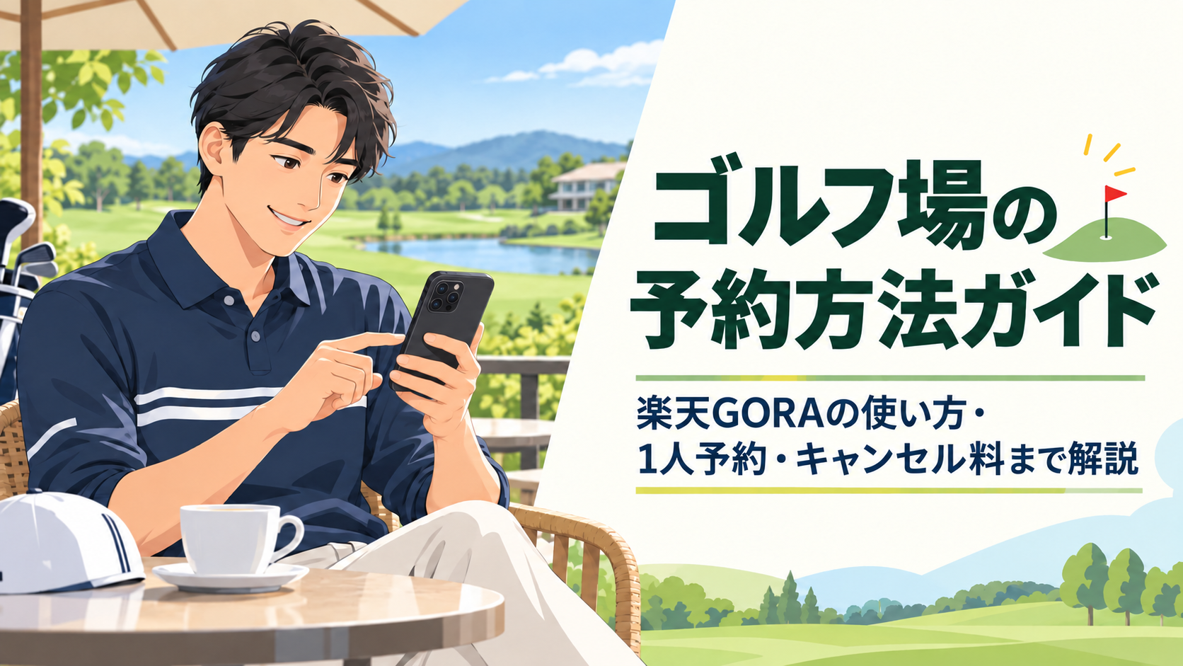 ゴルフ場の予約方法ガイド｜楽天GORAの使い方・1人予約・キャンセル料まで解説